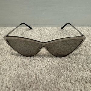 Forever 21 Cat Eye Sunglasses- Silver